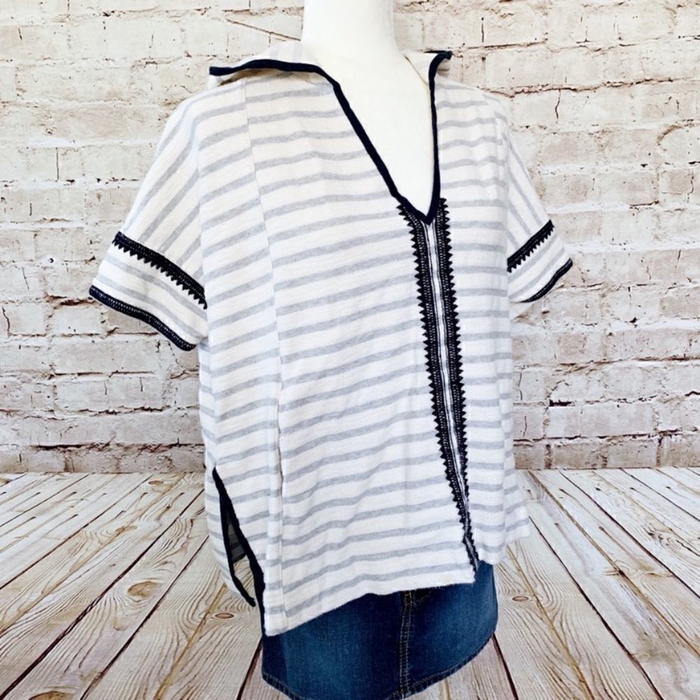Madewell Elise embroidered hoodie top